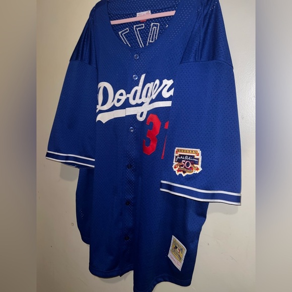 Vintage Mitchell & Ness 50thAnniversary  Jackie Robinson 1997 Mike Piazza Jersey - Picture 10 of 10